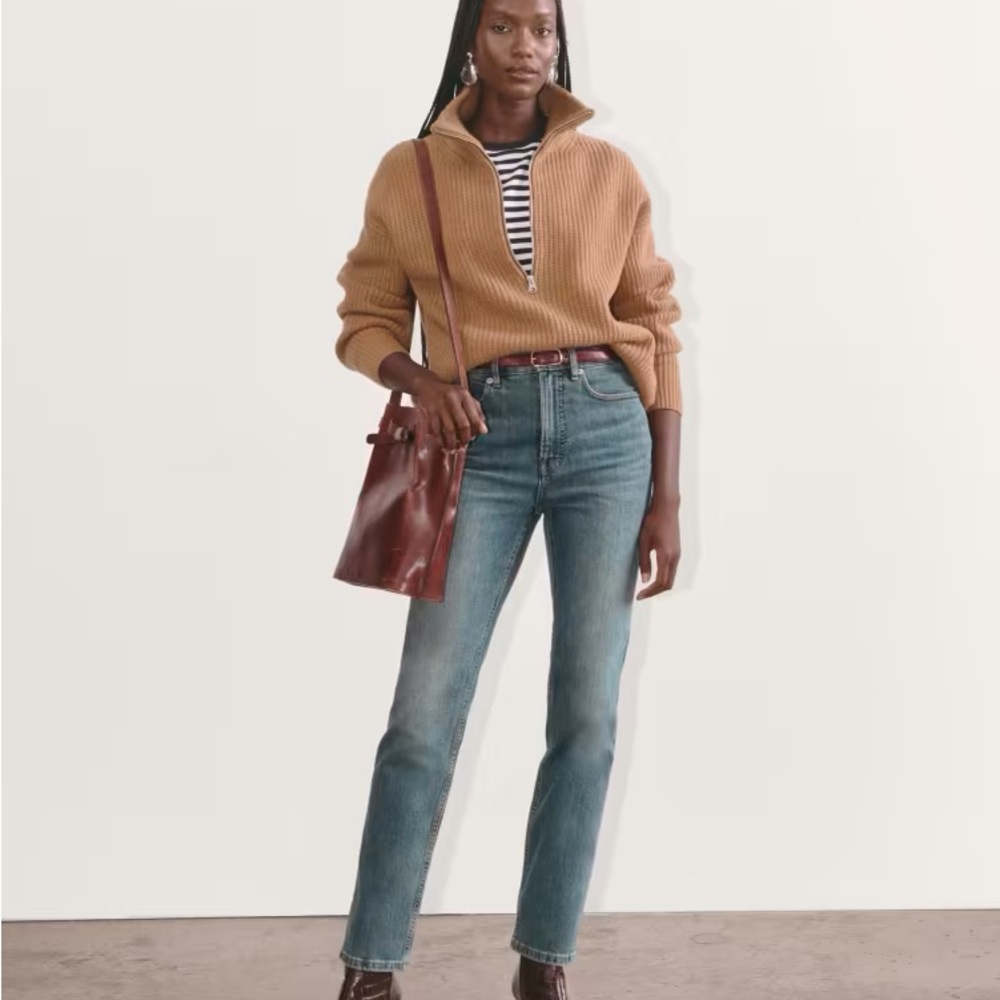 Everlane Way-High Slim Jean, Indigo Blue, Size 27 (29” Inseam)